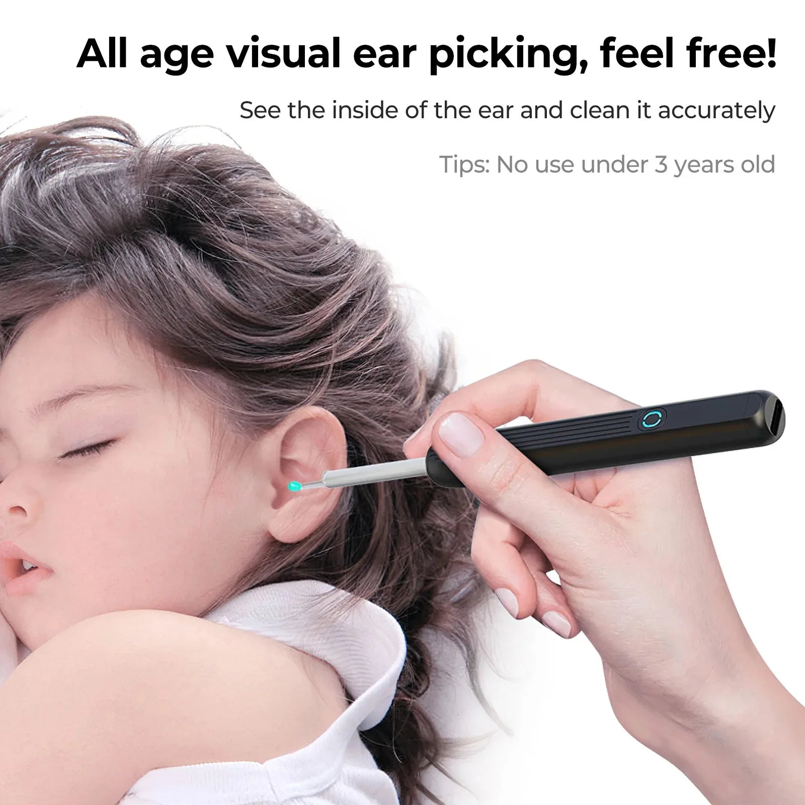 Revolutionary Wireless Smart Ear Cleaner - 1080P Otoscope with Camera for Effortless Ear Wax Removal on iOS & Android