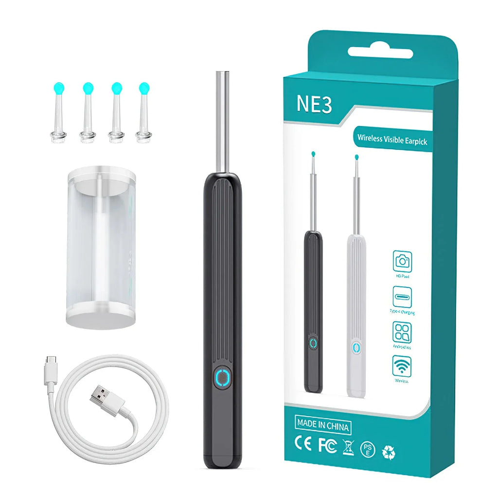 Revolutionary Wireless Smart Ear Cleaner - 1080P Otoscope with Camera for Effortless Ear Wax Removal on iOS & Android